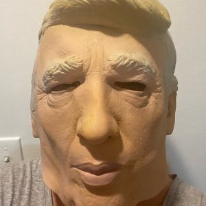 Donald Trump rubber face mask Halloween